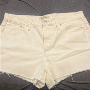 Women's Madewell white Denim Shorts